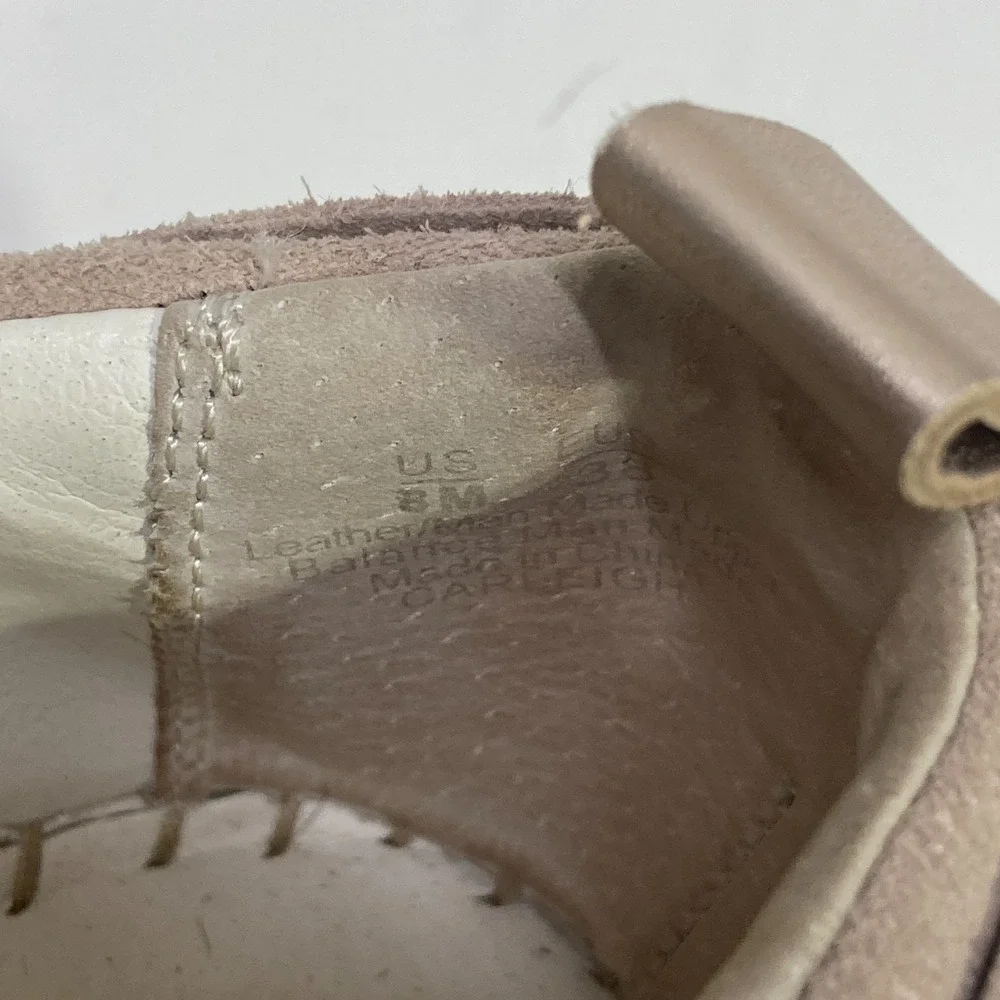 Sam Edelman Suede Pink Leather Carleigh Womens Platform Shoes 8 M Flats Academia